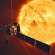 Ilustración de la Solar Orbiter acercándose al Sol.